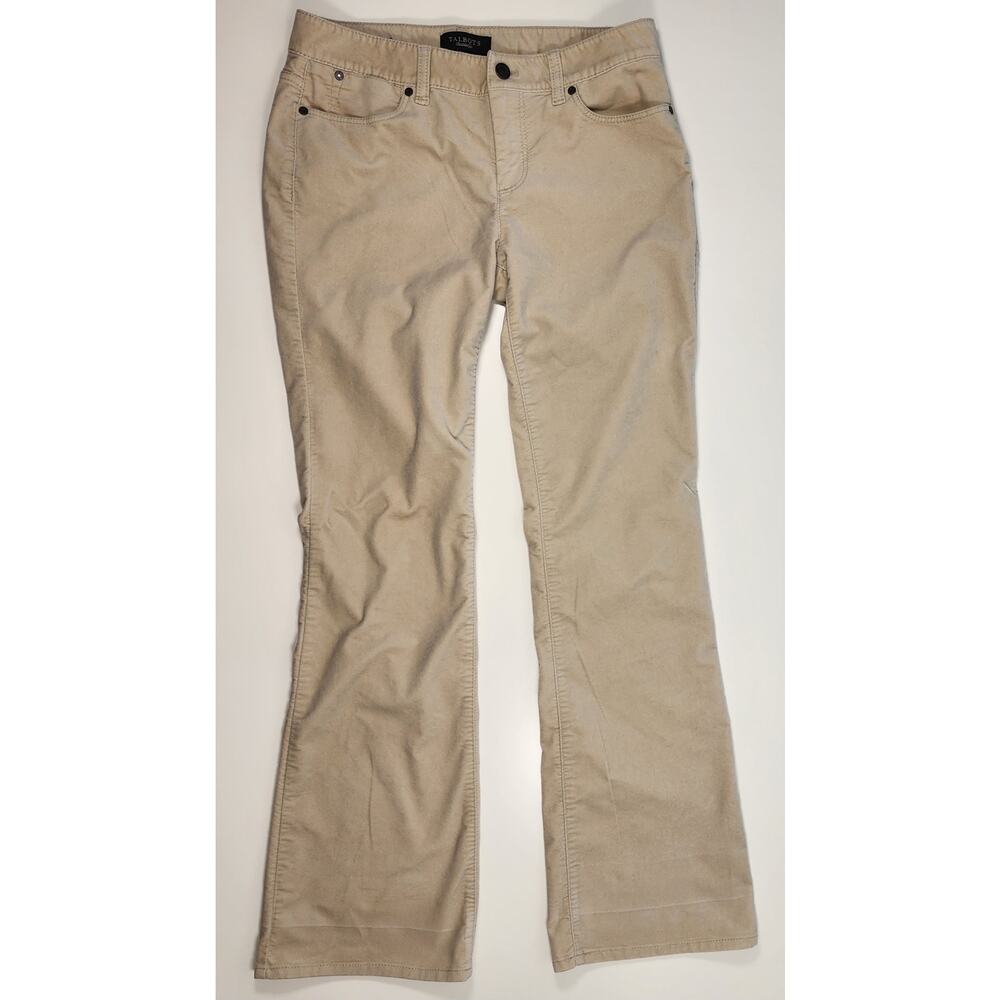 Talbots Bootcut Khaki‎ Pants Women’s Size 6 Beige Stretch Cotton